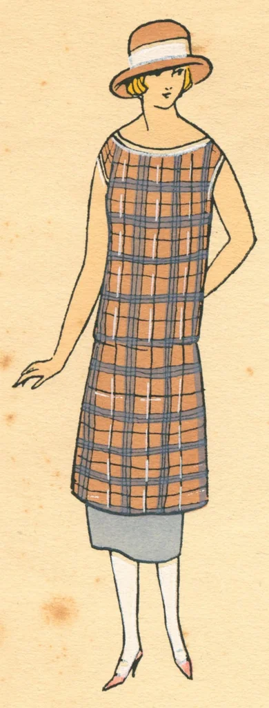 An illustration from Les tissus de Armand Hallenstein, 1920, leaf 4