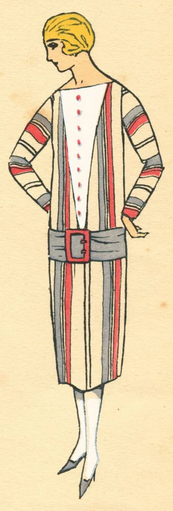 An illustration from Les tissus de Armand Hallenstein, 1920, leaf 6