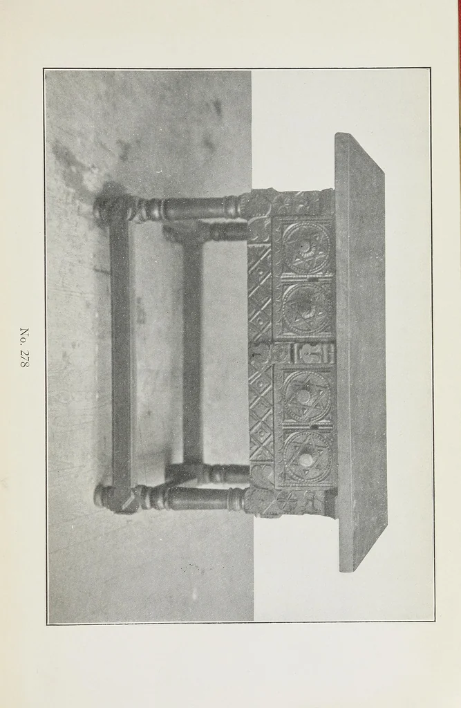 An illustration from Catalogue of the extensive and valuable collection of Spanish antiques and textiles : wrought iron work, torcheres, wood carvings, etc. of the XV, XVI, XVII and XVIII, centuries, 1921, leaf 17