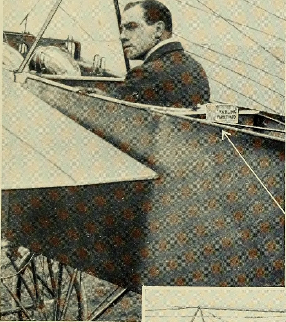 An illustration from Famous airmen and their equipment [electronic resource] : with some notes on first-aid in emergencies, 1912, leaf 10