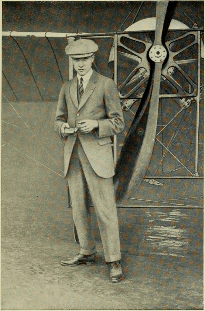 An illustration from Famous airmen and their equipment [electronic resource] : with some notes on first-aid in emergencies, 1912, leaf 32
