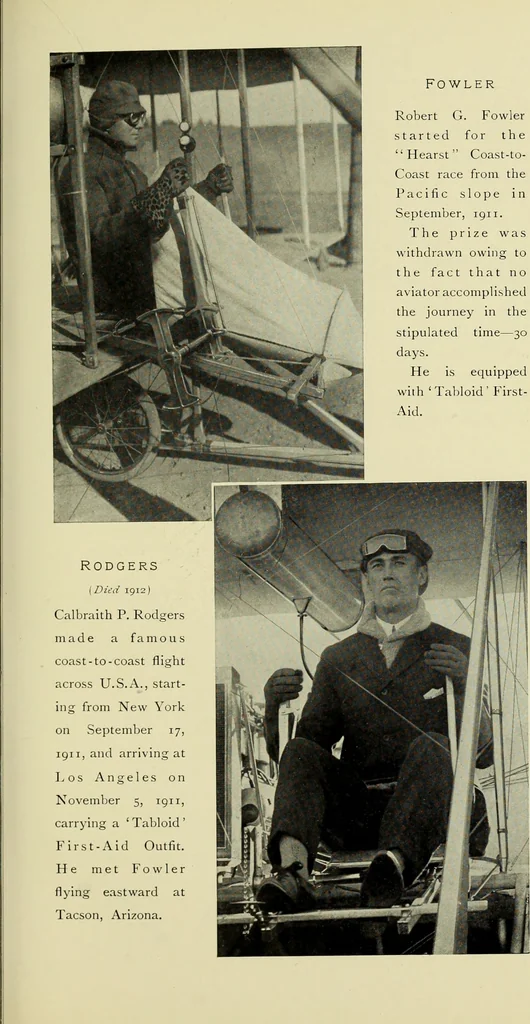 An illustration from Famous airmen and their equipment [electronic resource] : with some notes on first-aid in emergencies, 1912, leaf 40