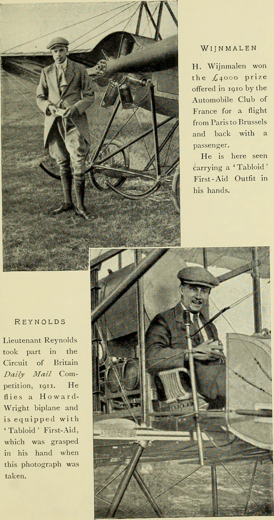 An illustration from Famous airmen and their equipment [electronic resource] : with some notes on first-aid in emergencies, 1912, leaf 42