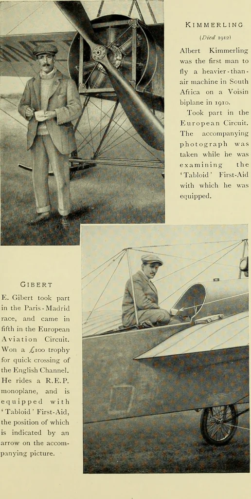 An illustration from Famous airmen and their equipment [electronic resource] : with some notes on first-aid in emergencies, 1912, leaf 44