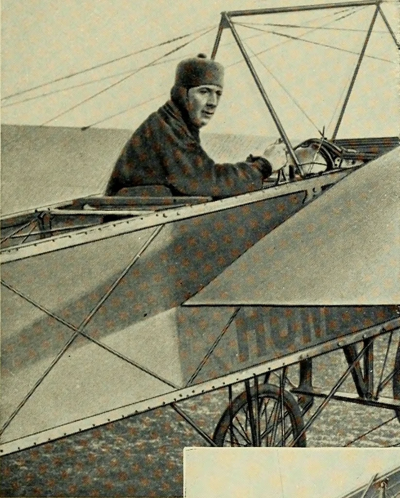 An illustration from Famous airmen and their equipment [electronic resource] : with some notes on first-aid in emergencies, 1912, leaf 60