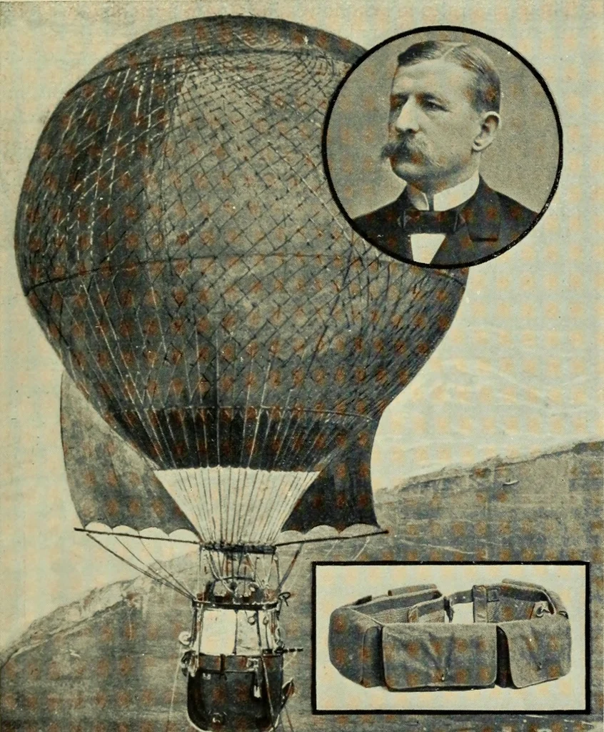 An illustration from Famous airmen and their equipment [electronic resource] : with some notes on first-aid in emergencies, 1912, leaf 66