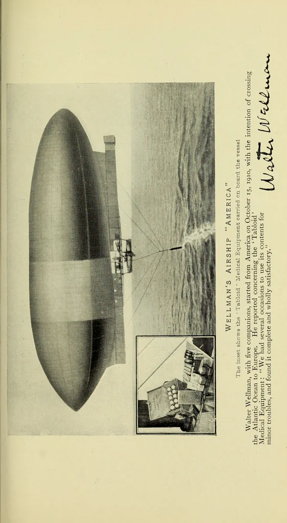 An illustration from Famous airmen and their equipment [electronic resource] : with some notes on first-aid in emergencies, 1912, leaf 70
