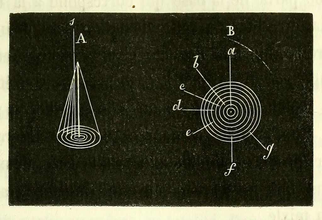 An illustration from Du diagnostic des maladies des yeux par la chromatoscopie rétinienne : précédé d'une étude sur les lois physiques et physiologiques des couleurs / par X. Galezowski, 1868, leaf 113