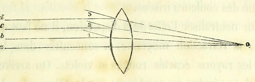 An illustration from Du diagnostic des maladies des yeux par la chromatoscopie rétinienne : précédé d'une étude sur les lois physiques et physiologiques des couleurs / par X. Galezowski, 1868, leaf 15