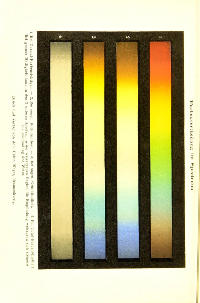 An illustration from Die Farbenblindheit und ihre Diagnose [electronic resource] : zum Gebrauche fÃ¼r Aertze und BehÃ¶rden, 1897, leaf 6