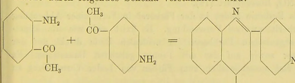 An illustration from Chemie der organischen Farbstoffe, 1889, leaf 197
