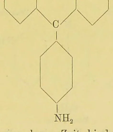 An illustration from Chemie der organischen Farbstoffe, 1889, leaf 201