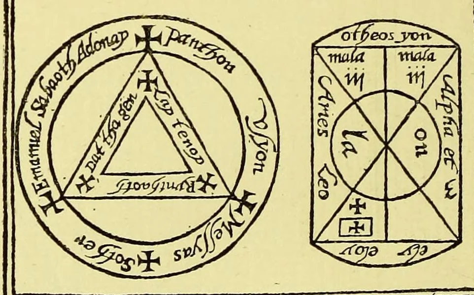 An illustration from The discoverie of witchcraft ... Being a reprint of the first edition published in 1584, 1886, leaf 434