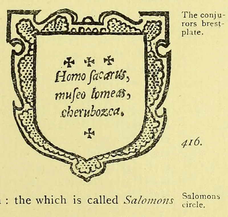 An illustration from The discoverie of witchcraft ... Being a reprint of the first edition published in 1584, 1886, leaf 447