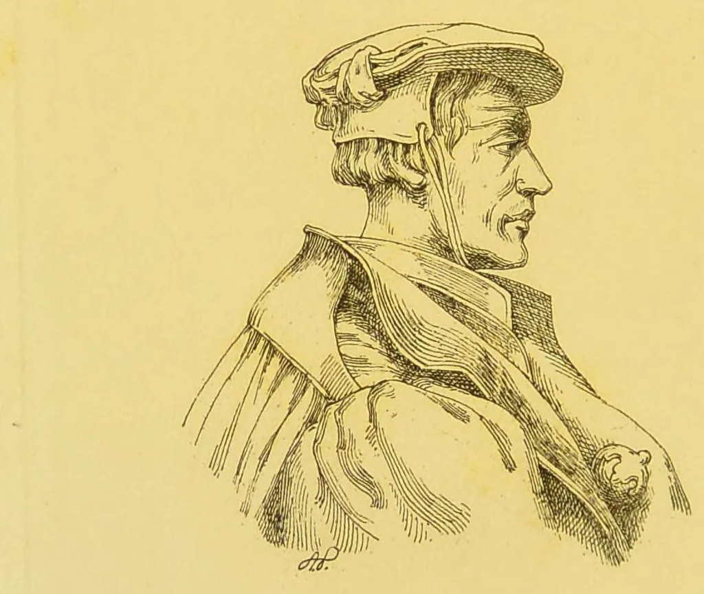 An illustration from Corneille Agrippa : sa vie et ses œuvres, 1881, leaf 10
