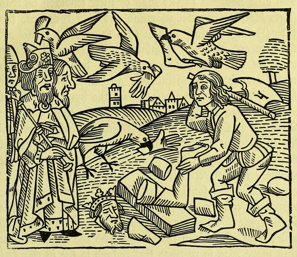An illustration from The game of the chesse, 1855, leaf 11