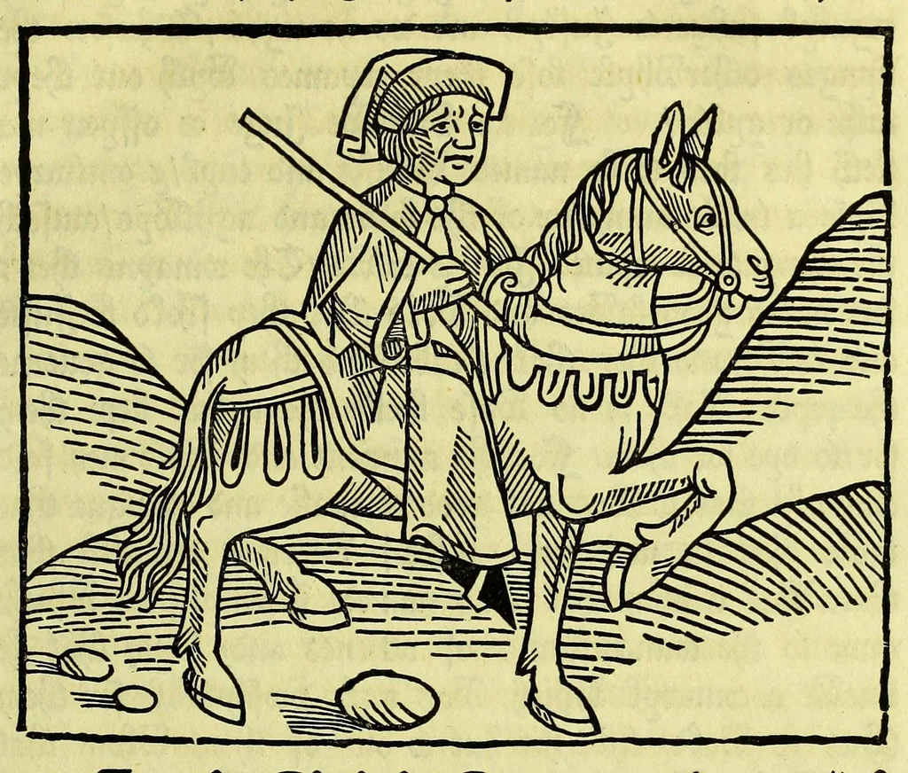 An illustration from The game of the chesse, 1855, leaf 55