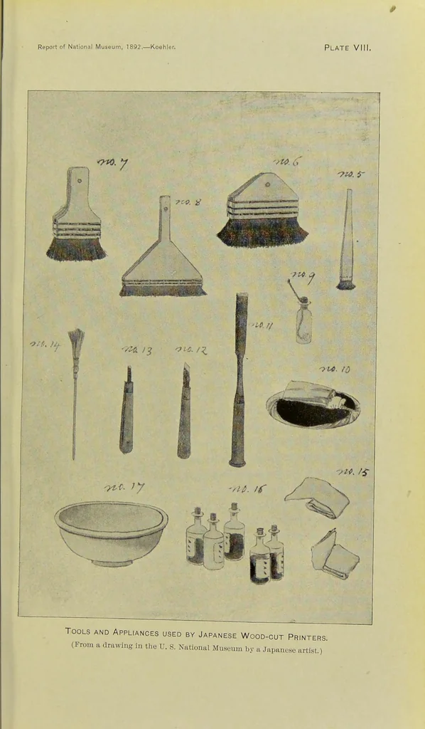 An illustration from Japanese wood-cutting and wood-cut printing, 1894, leaf 25
