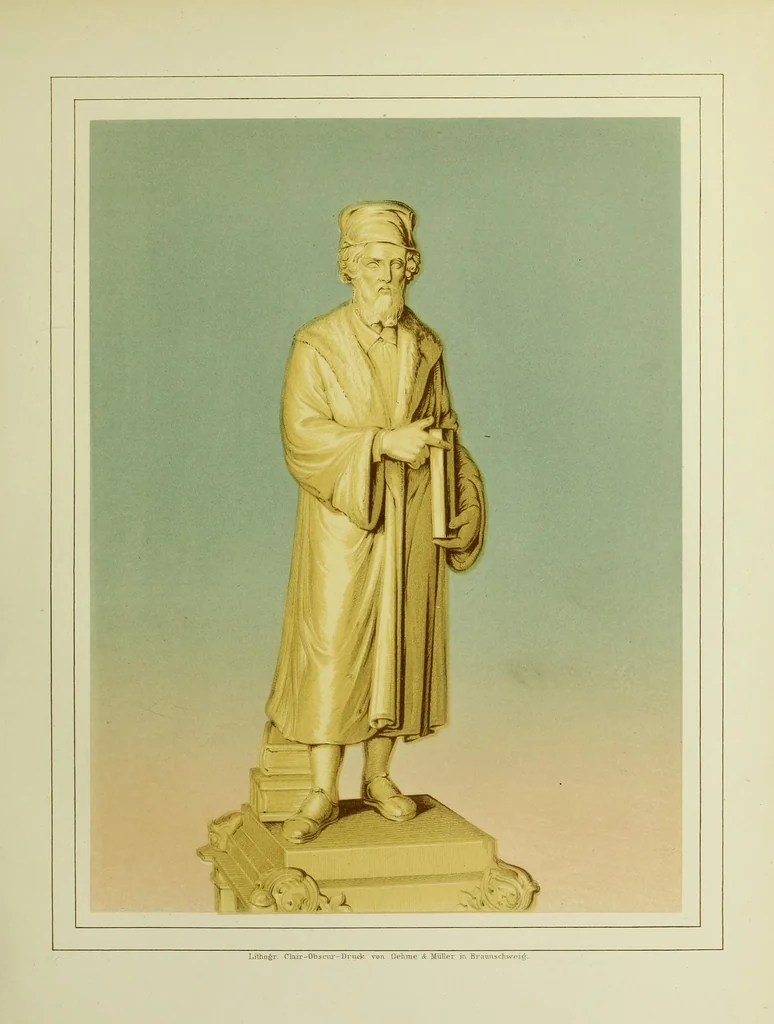 An illustration from 1840. Gutenbergs-Album, 1840, leaf 49