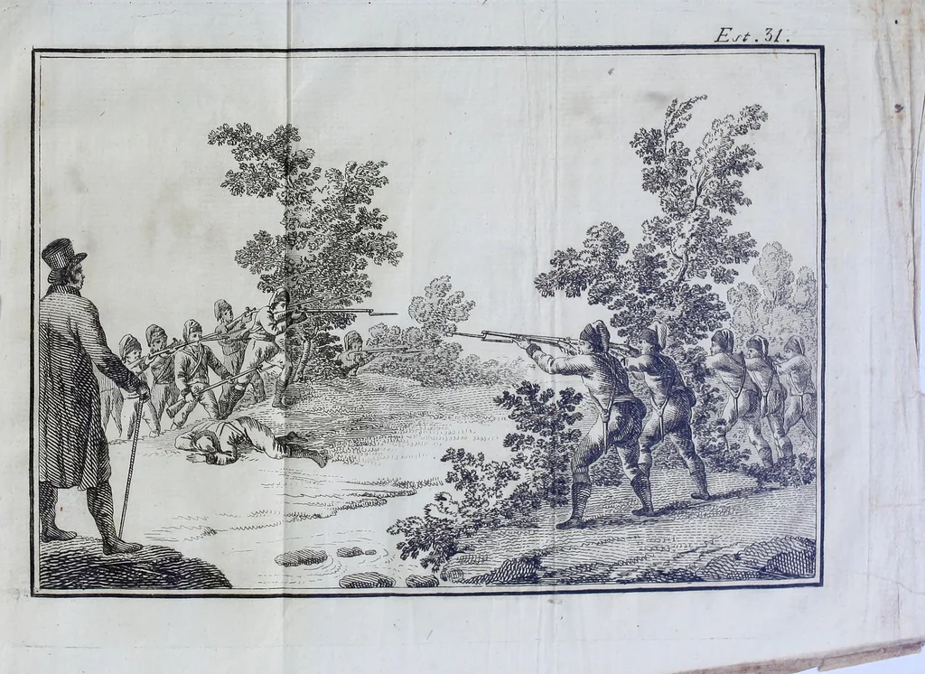 An illustration from La gimnástica, ó escuela de la juventad. Tratado elemental de juegos, de exercicios considerados en razon de utilidad física y moral, 1807, leaf 327