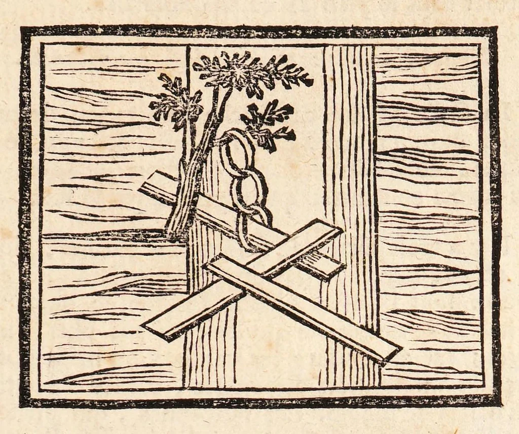 An illustration from Dictionnaire encyclopedique des amusemens des sciences mathématiques et physiques, des procédés curieux des arts; des tours récréatifs et subtils de la magie blanche, et des découvertes ingénieuses et variées de l'industrie; avec l'explication de quatre-vingt-six planches, & d'un nombre infini de figures qui y sont relatives, 1792, leaf 845