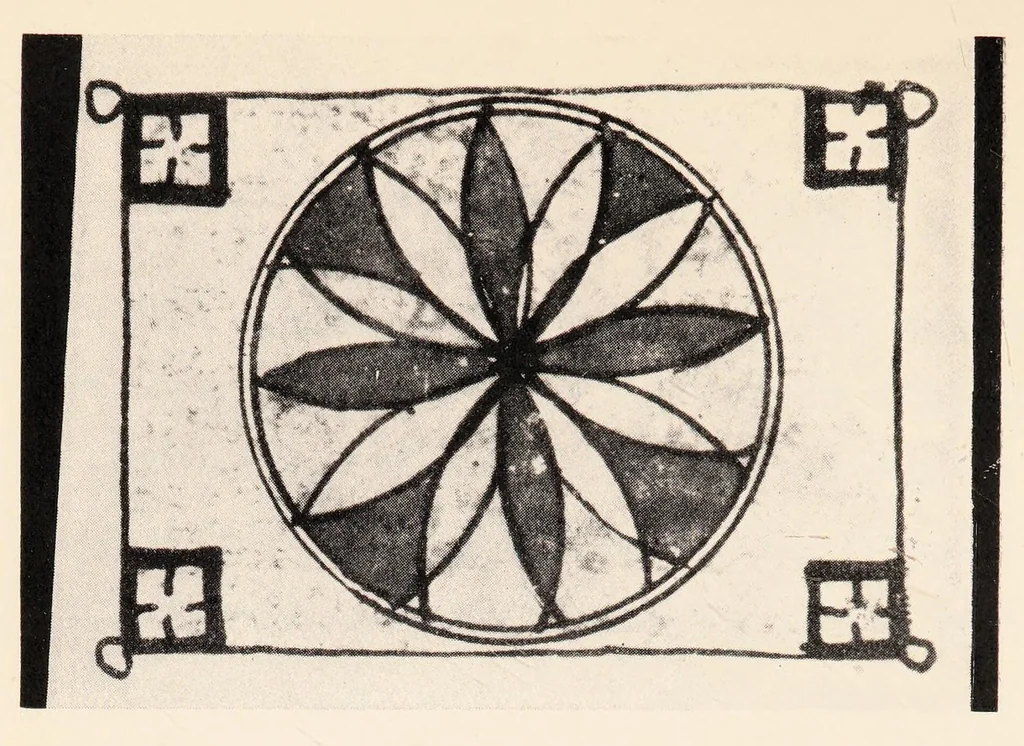 An illustration from The book of protection : being a collection of charms, now edited for the first time from Syriac mss, 1912, leaf 206