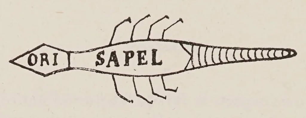 An illustration from Les sept livres de l'Archidoxe magique : traduits pour la première fois en français, texte latin en regard, 1909, leaf 102