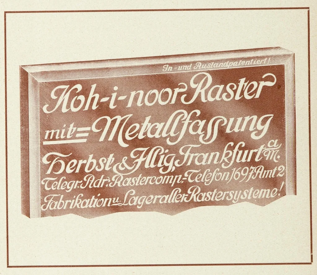 An illustration from Die umbildung der chromolithographie : photolithographischer vier-und menrfarbendruck auf stein, zink und aluminium, 1913, leaf 192