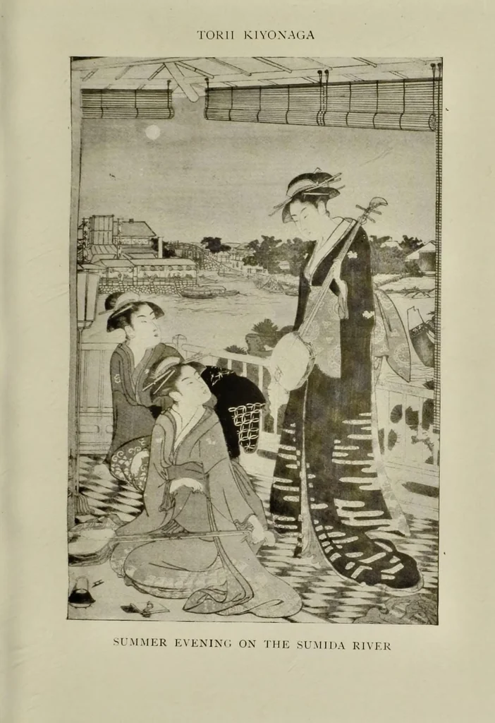 An illustration from The colour-prints of Japan : an appreciation and history, 1904, leaf 55