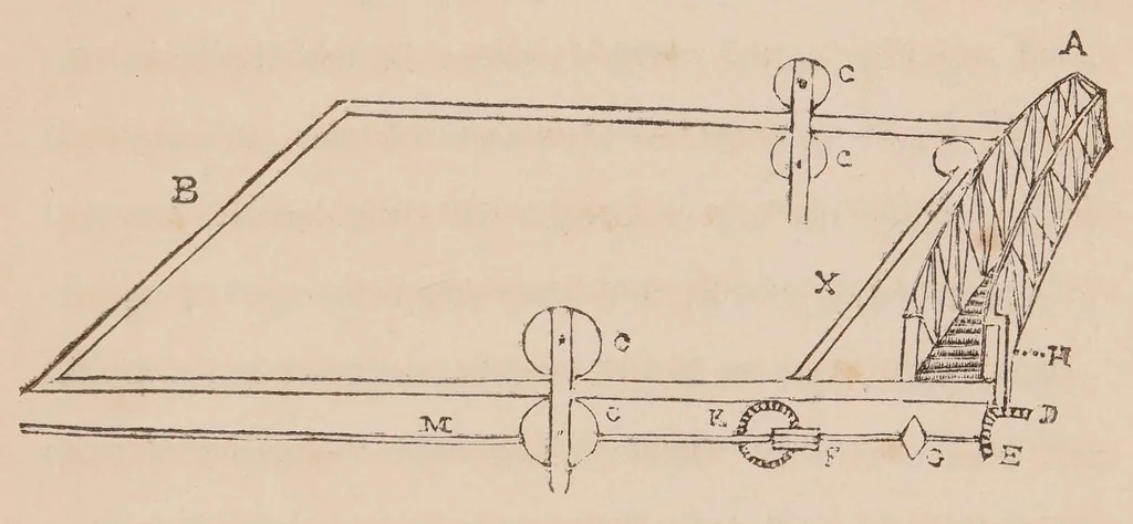 An illustration from The monster telescopes, erected by the Earl of Rosse, Parsonstown, with an account of the manufacture of the specula, and full descriptions of all the machinery. Connected with these instruments, 1844, leaf 67