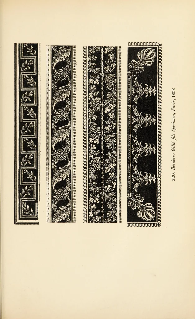 An illustration from Printing types, their history, forms, and use : a study in survivals, 1923, leaf 469