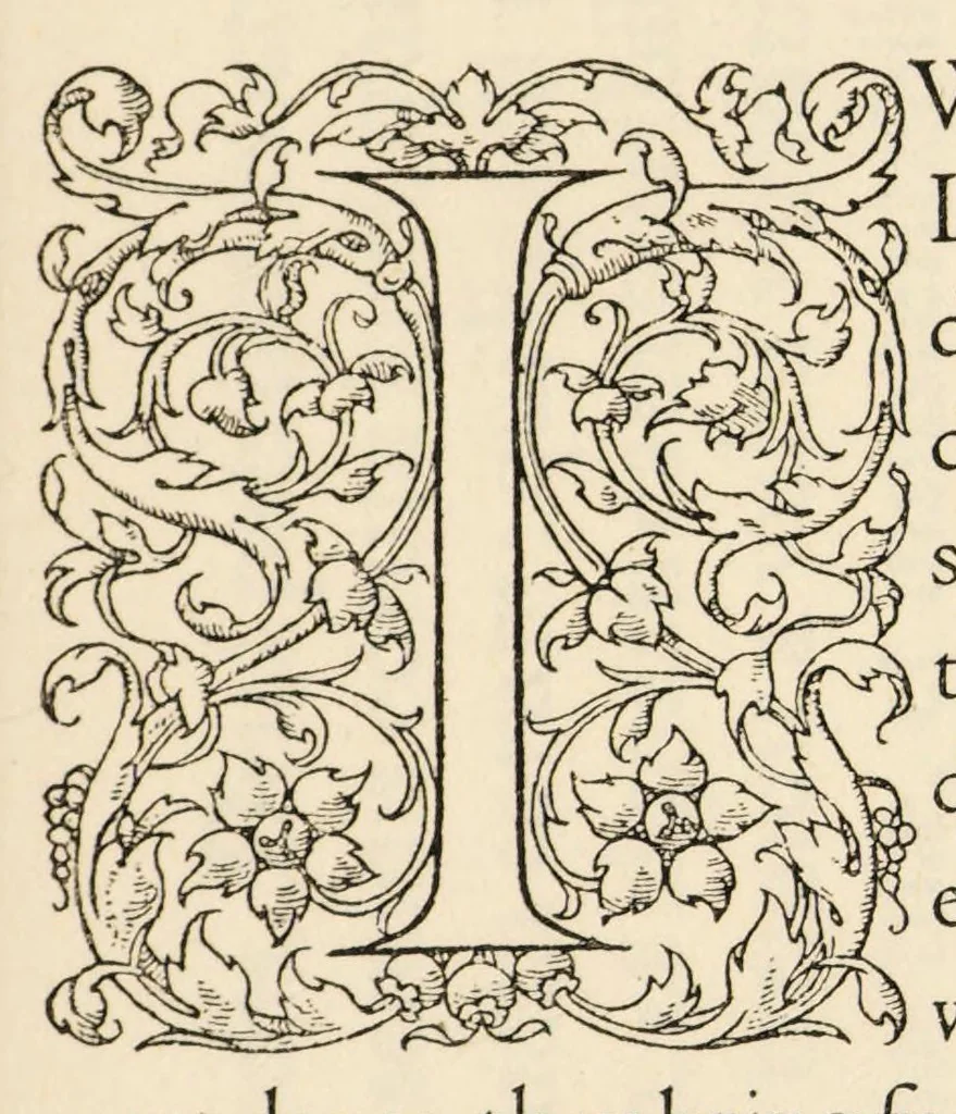 An illustration from Printing types, their history, forms, and use : a study in survivals, 1923, leaf 589