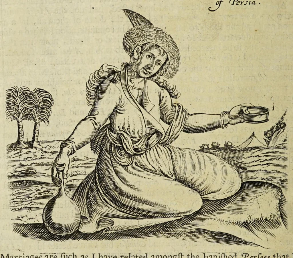 An illustration from Some years travels into divers parts of Africa, and Asia the Great. Describing more particularly the Empires of Persia and Industan ... As also, many ... kingdoms in the oriental India ..., 1677, leaf 182