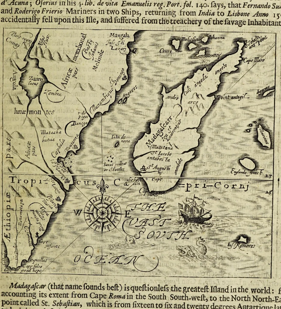 An illustration from Some years travels into divers parts of Africa, and Asia the Great. Describing more particularly the Empires of Persia and Industan ... As also, many ... kingdoms in the oriental India ..., 1677, leaf 33