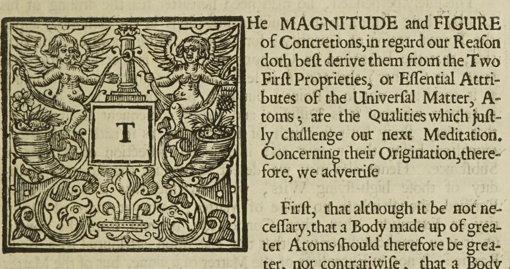 An illustration from Physiologia Epicuro-Gassendo-Charltoniana: or a fabrick of science natural, upon the hypothesis of atoms, 1654, leaf 301