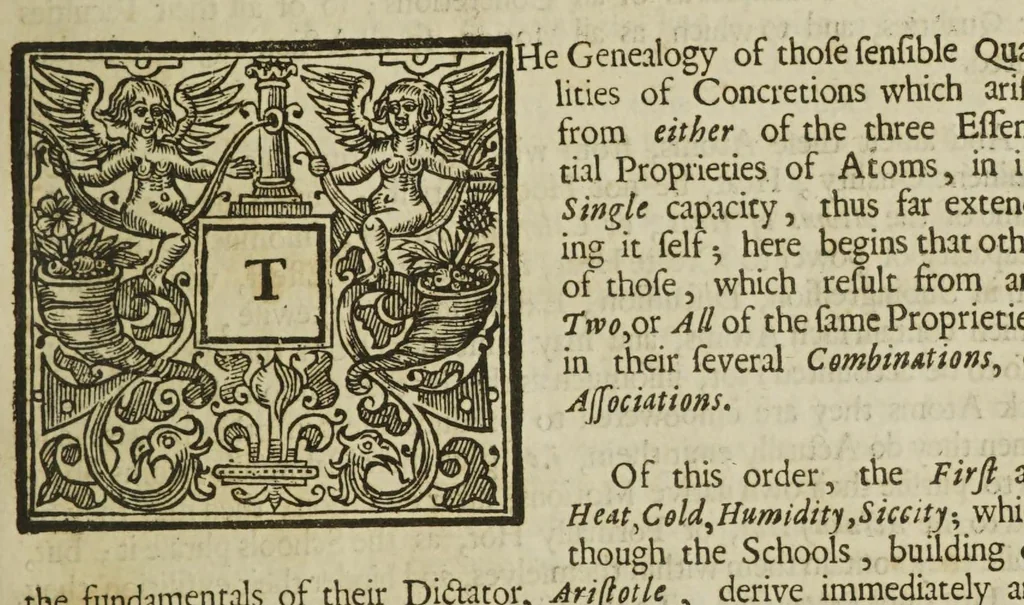 An illustration from Physiologia Epicuro-Gassendo-Charltoniana: or a fabrick of science natural, upon the hypothesis of atoms, 1654, leaf 333