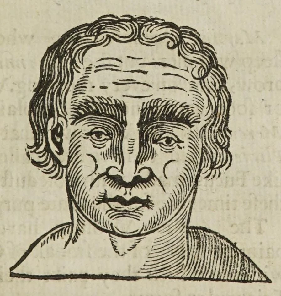 An illustration from Anthropometamorphosis: man transform'd; or, the artificial changeling. Historically presented, in the mad and cruel gallantry, foolish bravery, ridiculous beauty, filthy finenesse, and loathsome lovelinesse of most nations, fashioning and altering their bodies from the mould intended by nature. With a vindication of the regular beauty and honesty of nature. And an appendix of the pedigree of the English gallant, 1653, leaf 147