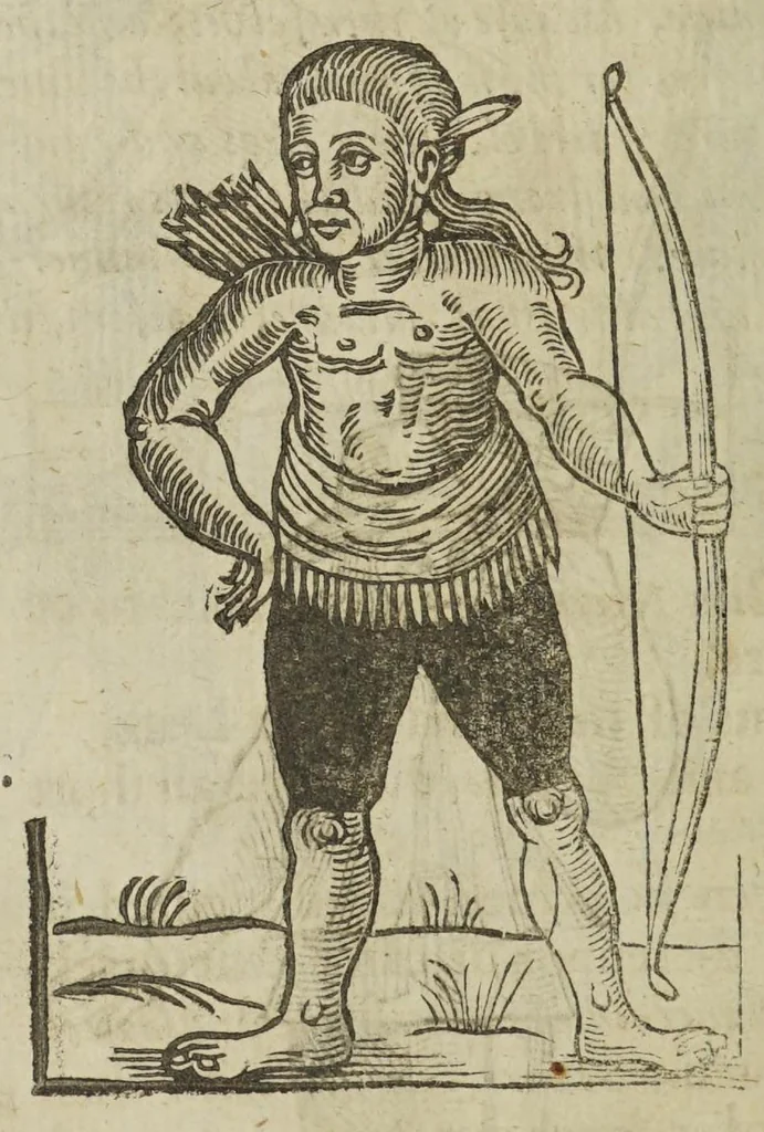 An illustration from Anthropometamorphosis: man transform'd; or, the artificial changeling. Historically presented, in the mad and cruel gallantry, foolish bravery, ridiculous beauty, filthy finenesse, and loathsome lovelinesse of most nations, fashioning and altering their bodies from the mould intended by nature. With a vindication of the regular beauty and honesty of nature. And an appendix of the pedigree of the English gallant, 1653, leaf 492