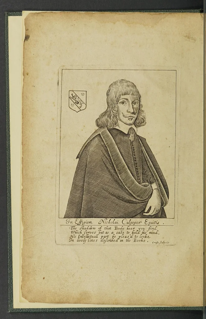 An illustration from Pharmacopoeia Londinensis: or, the London dispensatory further adorned by the studies and collections of the Fellows, now living of the said Colledg [sic], 1653, leaf 10