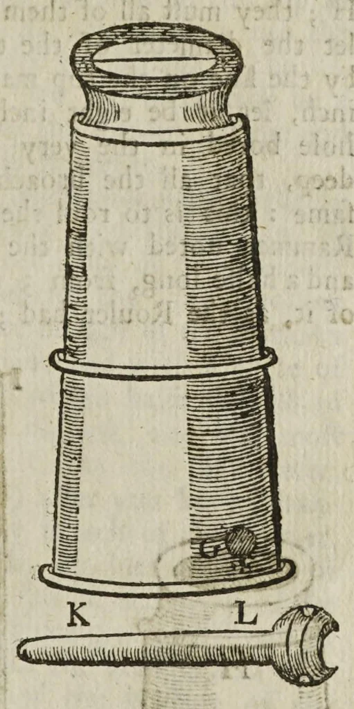 An illustration from The mysteries of nature and art in four severall parts. The first of water-works. The second of fier-works. The third of drawing, colouring, limming, paynting, graving, and etching. The fourth of experiments, 1654, leaf 105