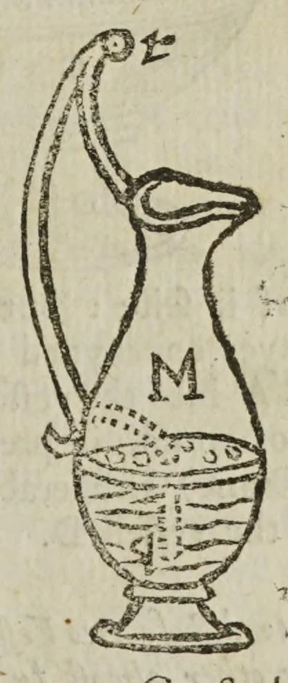 An illustration from The mysteries of nature and art in four severall parts. The first of water-works. The second of fier-works. The third of drawing, colouring, limming, paynting, graving, and etching. The fourth of experiments, 1654, leaf 21