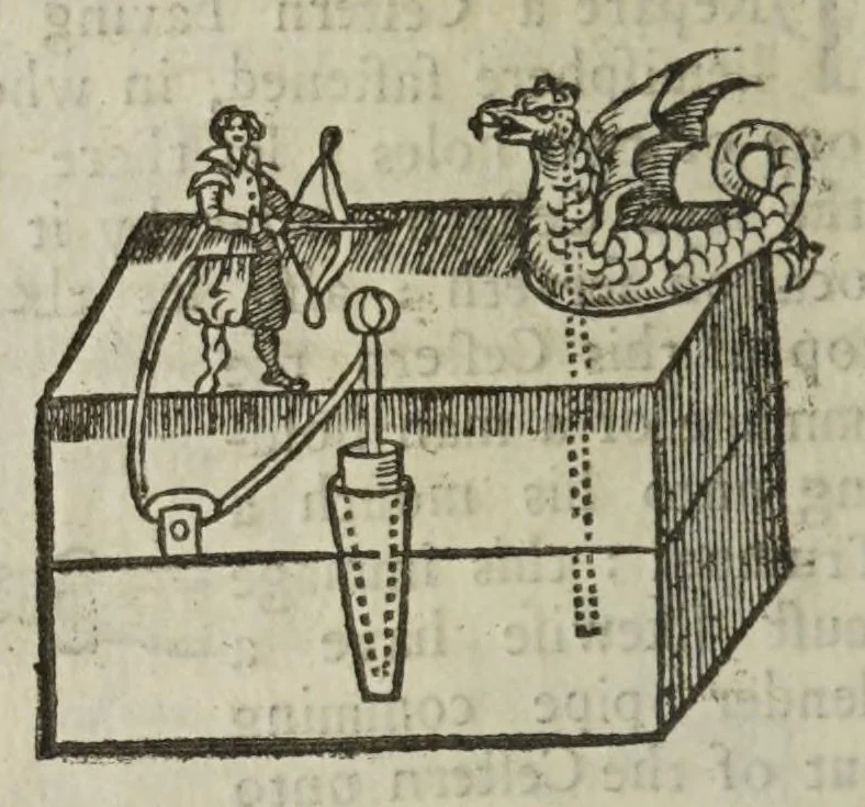 An illustration from The mysteries of nature and art in four severall parts. The first of water-works. The second of fier-works. The third of drawing, colouring, limming, paynting, graving, and etching. The fourth of experiments, 1654, leaf 40