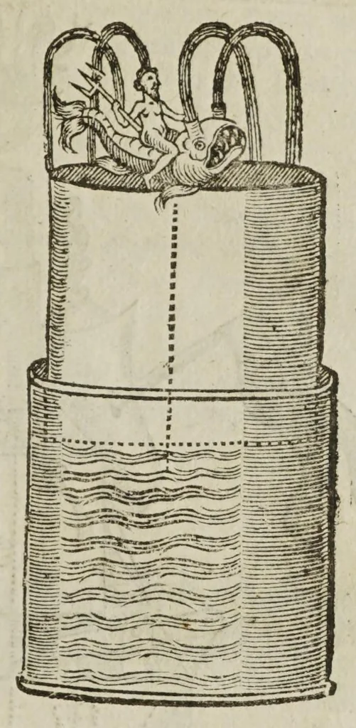 An illustration from The mysteries of nature and art in four severall parts. The first of water-works. The second of fier-works. The third of drawing, colouring, limming, paynting, graving, and etching. The fourth of experiments, 1654, leaf 59