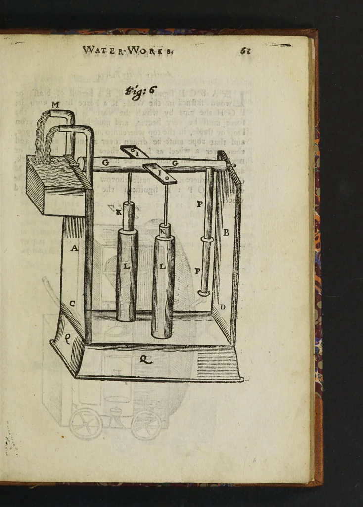 An illustration from The mysteries of nature and art in four severall parts. The first of water-works. The second of fier-works. The third of drawing, colouring, limming, paynting, graving, and etching. The fourth of experiments, 1654, leaf 75