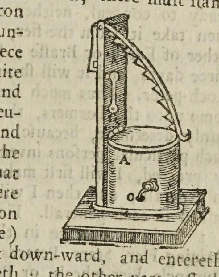 An illustration from The mysteries of nature and art in four severall parts. The first of water-works. The second of fier-works. The third of drawing, colouring, limming, paynting, graving, and etching. The fourth of experiments, 1654, leaf 97