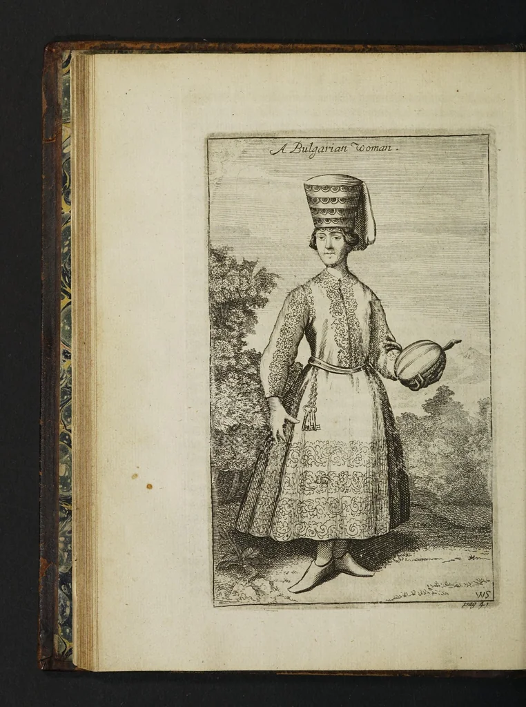 An illustration from A brief account of some travels in Hungaria, Servia, Bulgaria, Macedonia, Thessaly, Austria, Styria, Carinthia, Carniola, and Friuli, as also some observations on the gold, silver, copper, quick-silver mines, baths, and mineral waters in those parts. With the figures of some habits and remarkable places, 1673, leaf 72