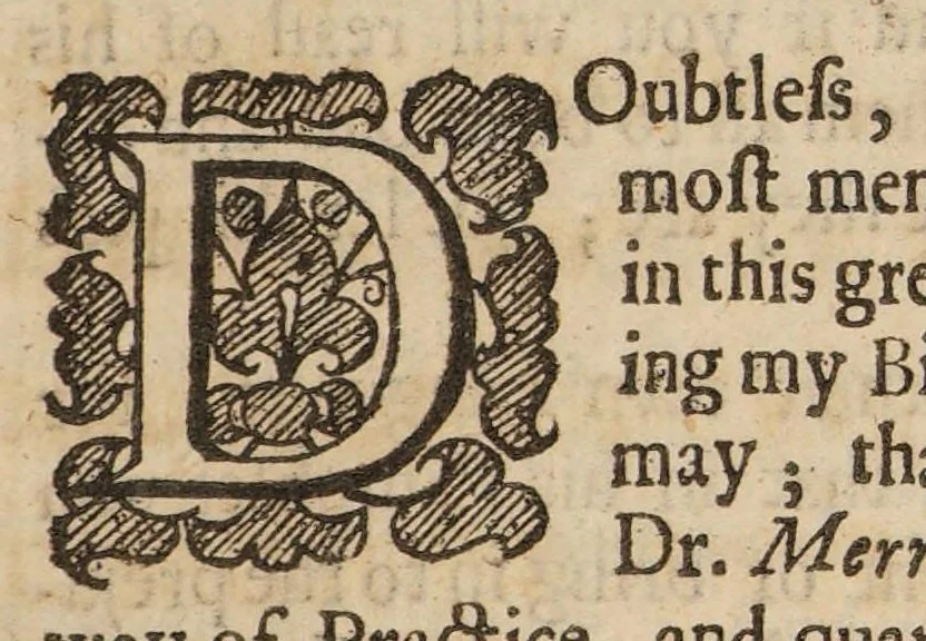 An illustration from Lex talionis; sive vindiciae pharmacoporum; or a short reply to Dr. Merrett's book; and others, written against the apothecaries: wherein may be discovered the frauds and abuses committed by doctors professing and practising pharmacy, 1670, leaf 9