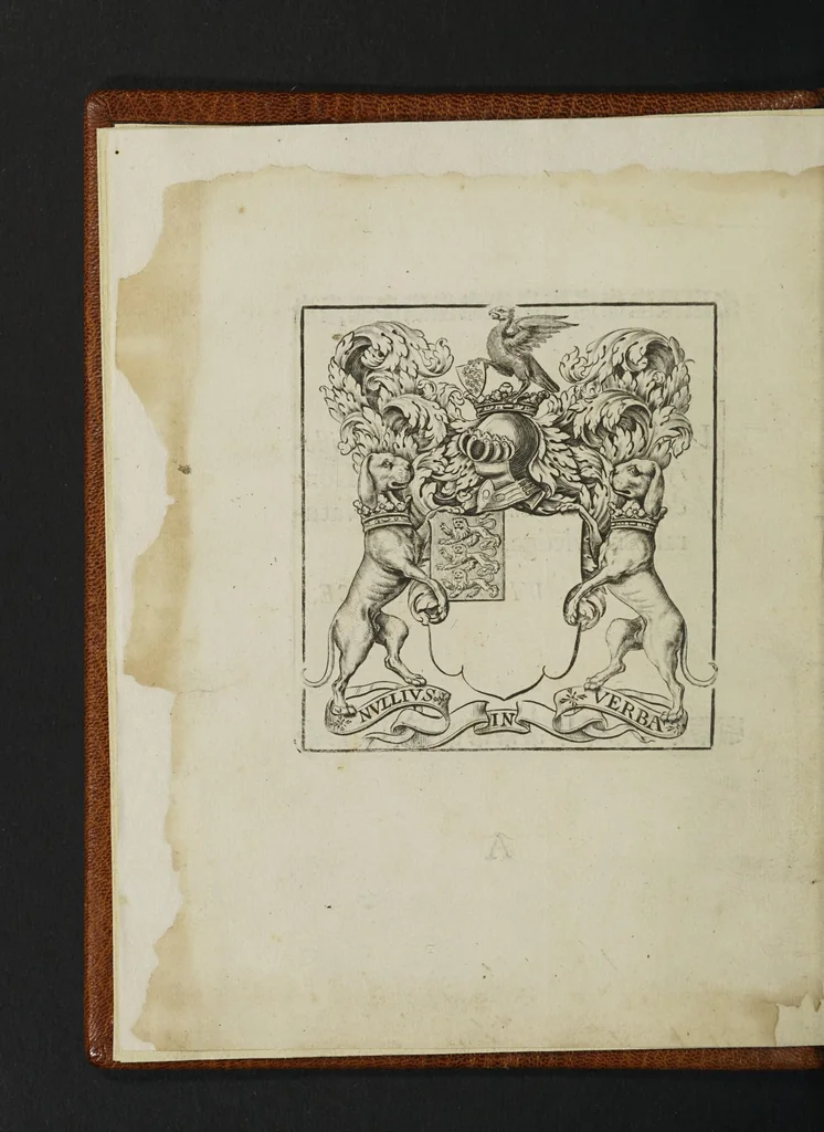 An illustration from The history of the Royal Society of London, for the Improving of Natural Knowledge, 1667, leaf 14