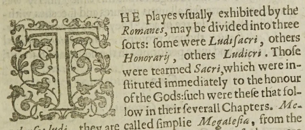 An illustration from Romanæ historiæ anthologia recognita et avcta. An English exposition of the Roman antiquities, wherein many Roman & English offices are paralleld, and divers obscure phrases explained. For the use of Abingdon Schoole, 1631, leaf 97