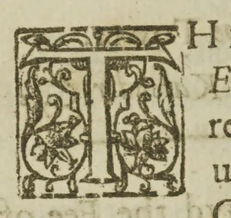 An illustration from Direction for search of records remaining in the Chancerie, Tower, Excheqver, with the limnes thereof viz. The Kings remembrancer. Lord Treasurers remembrancer. Clarke of the extreats. Pipe. Auditors. The first fruits. Augmentation of the reueune. Kings bench. Common pleas. Records of courts Christian. For the clearing of all such titles, and questions, as the same may concerne. With the accustomed fees of search: and diuerse necessarie obseruations, 1622, leaf 34
